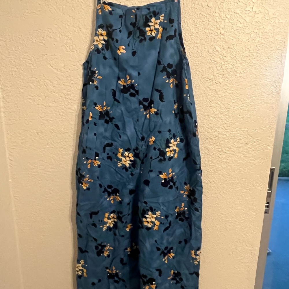 Floral Blue Jumpsuit